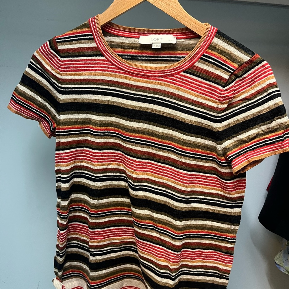 Vintage LOFT Multicolor Striped Women's Top